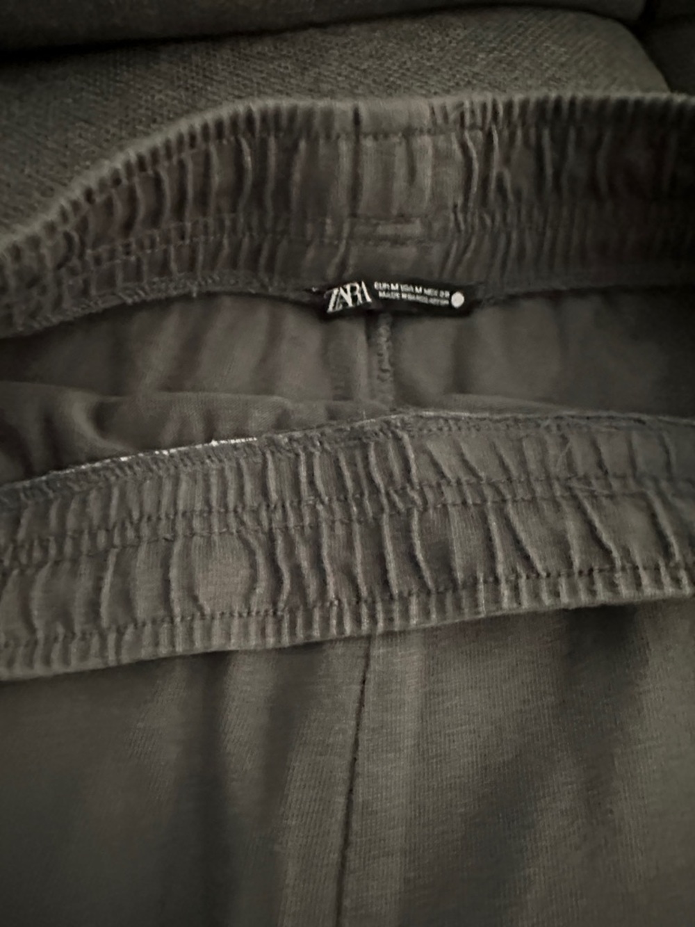 Zara grey Elastic-Waist Trousers